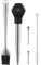 KAYCROWN Stainless Steel Turkey Baster with BBQ/Grill Basting Brush, Commerical Grade Quality Silicone Bulb Including 2 Flavor Needles and Cleaning Brush for Easy Clean Up