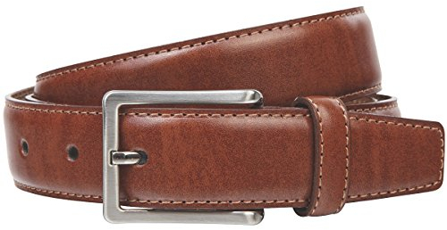 LINDENMANN Gürtel Herren Vollledergürtel aus Rindleder, 30 mm breit, kürzbar, Gürtel Herren XXL, cognac, Größe/Size:120, Farbe/Color:braun