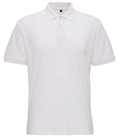 Asquith & Fox Men's Super Smooth Knit Polo Shirt, White (White 000), XX-Large (Size:2XL)