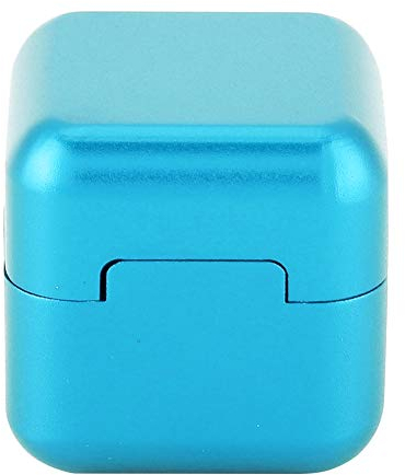Alomejor Pool Chalk Holder Billard Queue Kreidehalter Magnetic Snooker Stick Tip Chalk Case(Blau)