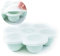 Simka Rose Baby Food Storage Containers - Freezer Safe Tray Silicone Baby Food Freezer Storage Tray Molds Breast Milk Freezer Tray - 2.5 Oz BPA Free with Clip-on Lid for homemade Purees & Breastmilk