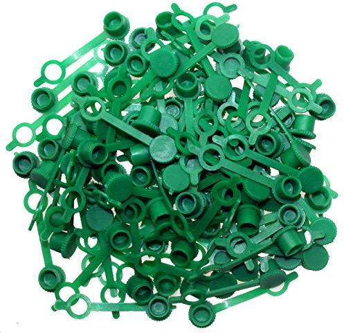 Alkan M6 100 x Schmiernippel-Schutzkappen Set (GRÜN) Abdeckkappen-Satz bzw. Staubschutzkappen Sortiment für Kegelnippel/Fettnippel