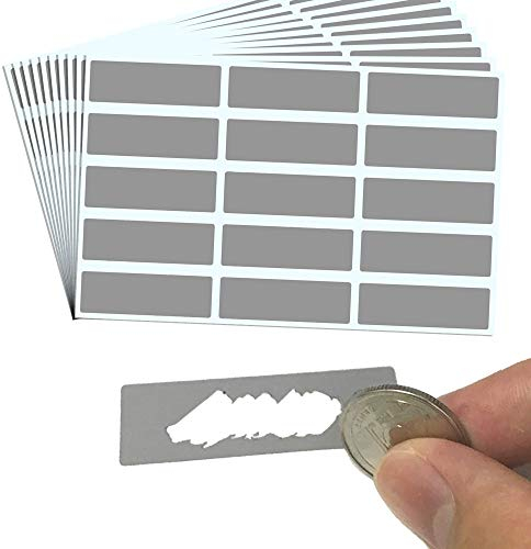 1200 Stück - Rubbelaufkleber Rubbellose Selber Machen, Scratch off Sticker - 48 x 15 mm