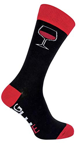 Mens If You Can Read This Bring Me... Funky Theme Socks 1 Pair (4-8, Wine)