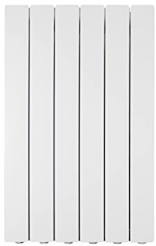 Fondital V693AM05406 Radiatore in alluminio pressofuso Blitz Super B4, 700 mm, 6 elementi, bianco