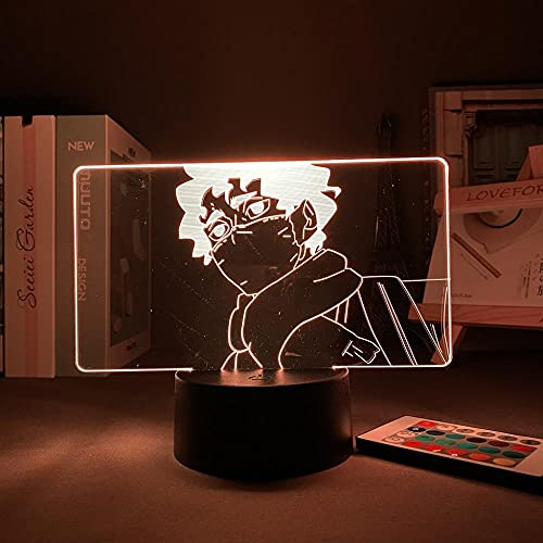 Haikyuu LED Nachtlicht Anime Kiyoomi Sakusa für Schlafzimmer Dekoration Atmosphäre Bunte 3D Illusion Licht Kind Geburtstagsgeschenk-16 Farbe mit Fernbedienung