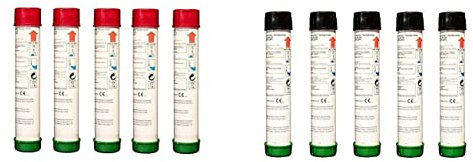 Zeus Party Set di Fumogeni della Squadra di Calcio Milan Kit di Fumogeni da Stadio Rosso Neri Kit da Stadio del Tifoso Milanista Fumogeni da Stadio Durata 60 Secondi (10)