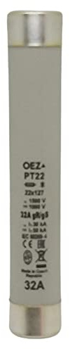 In: 1A Ampere 5 Stück Zylinderische Keramik-Sicherung, AC 1500V / DC 1000V, Größe 22x127 mm, Typ PT22
