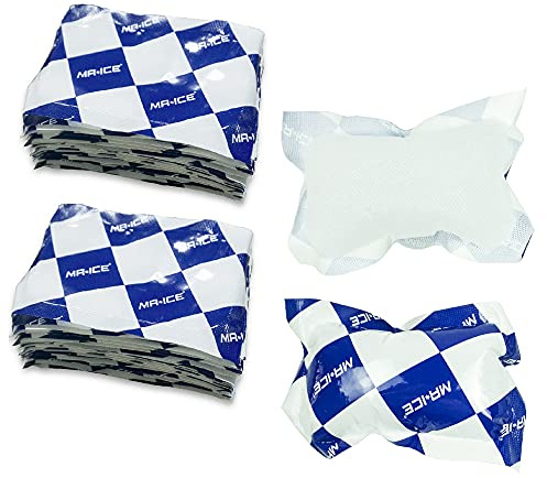 Trockeneisbeutel für den Versand von Tiefkühlkost – wiederverwendbare Kühlakkus für Kühlbox – Gefrierbeutel für Lunchtasche – absorbiert Wasser, hält Lebensmittel frisch und Getränke kalt, 11,9 x 8,4