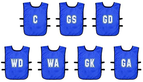 Precision Unisex (Pack 7) (Youths, Adult) Pack of 7 Mesh Netball Training Bibs Youths Adult , White, One Size UK