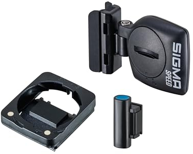 SIGMA STS Rad 2 KIT 2450 | Geschwindigkeitsmessung für Digitale Funkfahrradcomputer (CR2450) | Kit für´s Zweitrad | Inklusive Halterung (CR2450), Geschwindigketissensor & Magnet