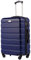COOLIFE Hartschalenkoffer Trolley Rollkoffer Reisekoffer Kofferset Handgepäck mit TSA-Schloss und 4 Rollen (Dunkelblau, Mittelgroßer Koffer mit 60 Liter Fassungsvermögen und 4 Spinner + Seitengriff)