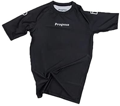PROGRESS JIU JITSU Hybrid Kids No GI Academy RASH Guard - NUOVO (piccolo)