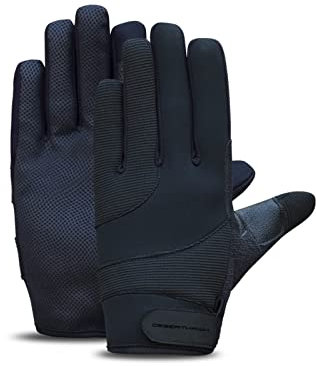 Desert Hawk Tactical Taktische Sicherheits Einsatzhandschuhe Streetguard Durchsuchungs Handschuhe für Polizei, Zoll mit Schnittfestem Kevlar (Schwarz, XXL)