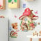 HGDESIGN® Wandtattoo Leuchtend Wandaufkleber Leuchtsticker Fee Elfe Pilz Wandsticker Wandbild Kinderzimmer Babyzimmer Schlafzimmer Kind Baby Mädchen Wanddeko (C)