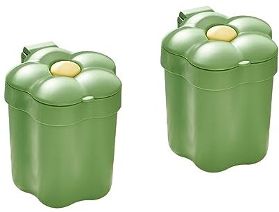 Cabilock 2 Piezas Basura Papelera De Escritorio Portalápices Papelera Con Forma De Flor Mini Papelera Florero Seco Papelera De Mesa Abdominales Titular De La Pluma Pequeña Oficina