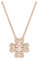 Idyllia - Blanc Doré Rose - Pendentif - Swarovski