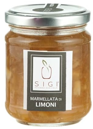 SIGI Azienda Agricola Mermelada de limón | Sin colorantes, conservantes, aditivos | 100% artesanal y natural | Hecho a mano, fabricado en Italia | Bote 220 g.