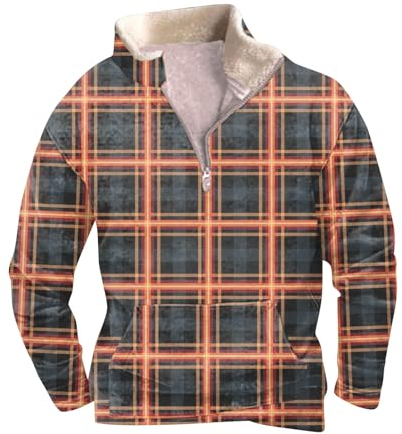 T Shirts Männer Weiss Rundhals Pullover Herren Elegant Tshirt 2023 Pulli Weihnachten Herren Streifen Pullover Herren Flieder Hoodie Herren Sweater Weather the Neighbourhood T-Shirts 9(Orange,3XL)