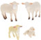 SAFIGLE 4 Stück Tiermodell Der Schaffamilie Autos Spielzeug Schaf Tiere Spielzeug Simulation Schafspielzeug Schafe Tiere Spielzeug Kuchen Verzieren Modelle Einstellen PVC Die Schafe Kind