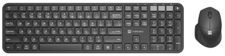 Natec Tastatur und Maus NKL-1998 QWERTY US Schwarz