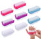 TICKLELY 8 Piezas Cepillo para Uñas - Conjunto Profesional de Pinceles Acrílicos para Uñas con Limpiador de Uñas, Perfecto para Nail Art y Cuidado de Uñas