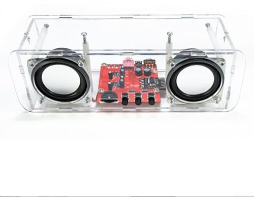 EasyByMall Bauen Sie Ihren eigenen BT-Lautsprecher mit HU 055 Stereo-Lautsprecher-Produktionsset, Stromversorgung über USB (A)