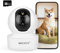 MECHYO Indoor camera, for security surveillance, 2K picture quality, intelligent motion detection and tracking, infrared/Full color/smart night vision mode. (Includes 64GB memory card)