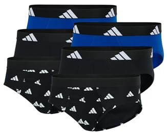 adidas Basic Brief Men Herren Unterhose Slip Unterwäsche 6er Pack, Farbe:Multi, Bekleidungsgröße:M