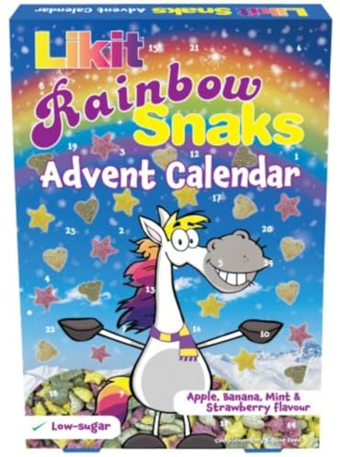 EKKIA Likit Adventskalender für Pferde Rainbow Snacks