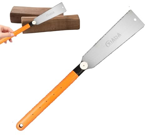 Japanese Saw, Flush Cutting Saw, Wood Saw, Flush Cutting Saw, Double Cutting Hand Saw, Fine Cut Japanese Pull Saw for Woodworking, Smooth, for Carpenter and DIY Projects
