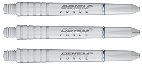 WINMAU Prism Force Solides Weiss Medium Polycarbonate Dart Stems - 1 Sätze pro Packung (3 Schäfte insgesamt)