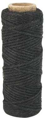 Ficelle Cordelette en Jute Noir 2 mm 30 m