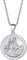 Christopher Anhänger Halskette 925 Sterling Silber St Christopher Silberfarbe Medaille Münze Anhänger Schmuck