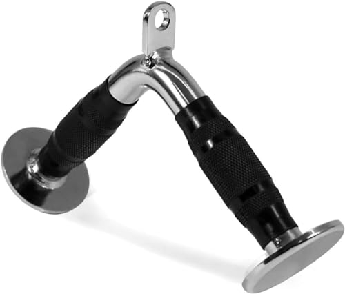 Yes4All Unisex P5mv Yes4All V Shaped Bar V Handle Bar with Rubber Non Slip Handle V Bar Cable Attachment Support up, F. V Bar - Rubber, 20 24 30 inch UK
