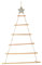 WLPTION Weihnachts-Hängeschild aus Holz, hängende Leiter, Ornamente mit Stern und Seil, kreative Dekoration Wand und Weihnachtsbaum