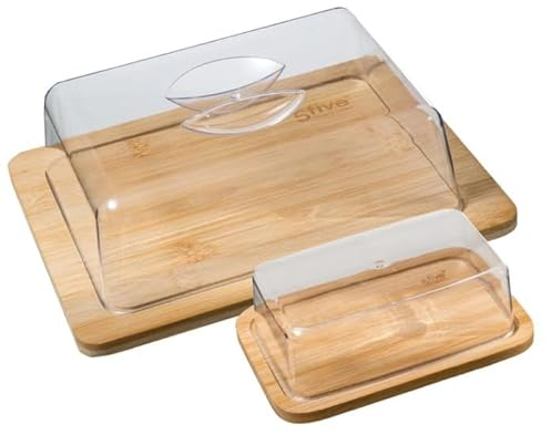 FIVE Simply Smart - Boîte à Fromage & Beurrier Bambou 24cm Naturel