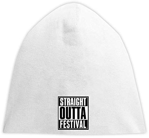 Straight Outta Festival Slogan Beanise Hood Unisex Breathable Cap Hat Bequemes Trikot One Size
