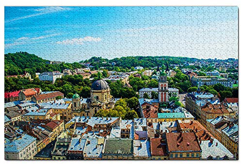 Ukraine Lviv Puzzle für Erwachsene 1000 Teile Holz Reise Geschenk Souvenir