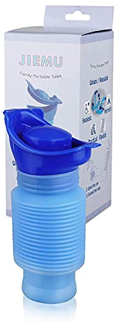 Urinflaschen,750ML Schrumpfurinal Tragbare Urinflasche Reisetoilette Toilet Notfall für Unisex Männer Frauen Männlich Weiblich Kinder Damen Auto Stau Reise Schlange