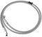 Motoforti Hydraulische Stahlflex Bremsleitung, Ölschlauch, Edelstahl, geflochtenes Kabel für ATV, Motocross, Sportfahrräder, 140 cm Länge, 10 mm ID, silberfarben
