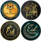 40 Stück Eid Mubarak Aufkleber (30mm) Ramadan Islamische Vinyl Aufkleber für Eid Party, Umschläge, Leckerli-Taschen, Dekoration und mehr Packwith® #S5001