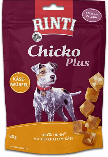 RINTI Extra Chicko Plus KÄSEWÜRFEL mit Huhn für Hunde - 1 x 80g