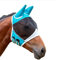 OrangeClub Kerbl Fliegenmaske mit Ohrenschutz Nüsternschutz f. Warmblut Pferde Fliegenhaube, atmungsaktive Pferdemaske (Blau)