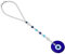 Molain Evil Eye Auto Hängeornament, Evil Blue Eye Charms für Auto Rückspiegel Evil Eye Bead Decor Evil Eye Autozubehör Evil Eye Fensteranhänger für Fenster Autotürrahmen Balkon (Classic)