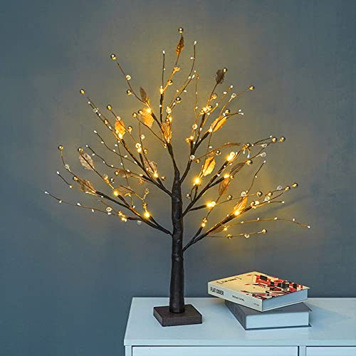Lichterbaum Lichterzweige for Innen, Warmweiß LEDs Bäumchen Birken Dekozweige, Batteriebetrieb Weihnachtsdeko Geschenk zum Valentinstag