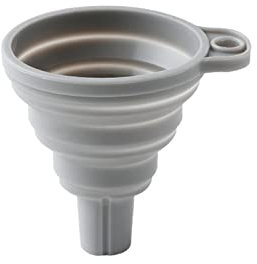 TREGOO Trichter Creative Silicone Folding Funnel Retractable Household Liquid Sub-Mini Funnel White Grey Funnel Kitchen Gadget (Color : 1pc Gray)