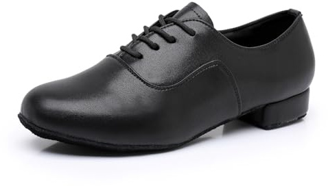 Rosefinch Herren Tanzschuhe Standard Latein Ballsaal Tanzschuhe Tango Salsa Übungsschuhe Schwarz
