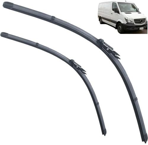 Fahrzeugwischer Auto Wischerblätter for Mercedes Sprinter 906 W906 26+24 2006-2016 Auto Windschutzscheibe Windschutzscheibe Fenster Fit Pinch Tab Arm Frameless Allwetterwischer(Color:LHD)