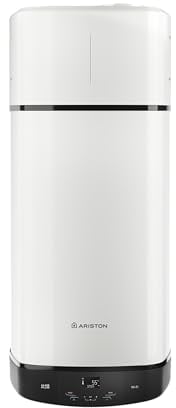 Ariston Nuos Plus S2 Wifi- Termo 150 Litros con Aerotermia, Calentador de Agua Bajo Consumo Silencioso Control Remoto AppMóvil 50.6x52x165.9 Fabricado para Instalación España Eficiencia A+ Rango(A+/F)